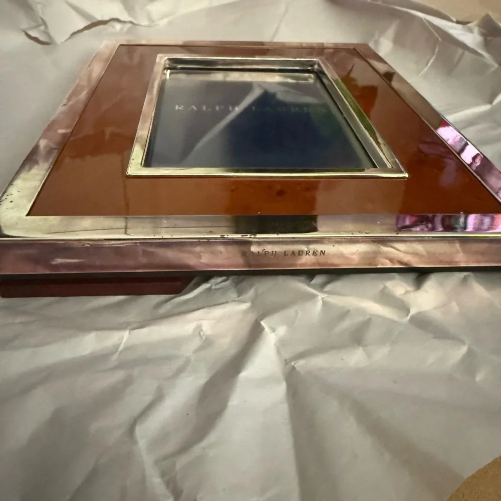 Ralph Lauren Silver and Brown Picture Frame Accents